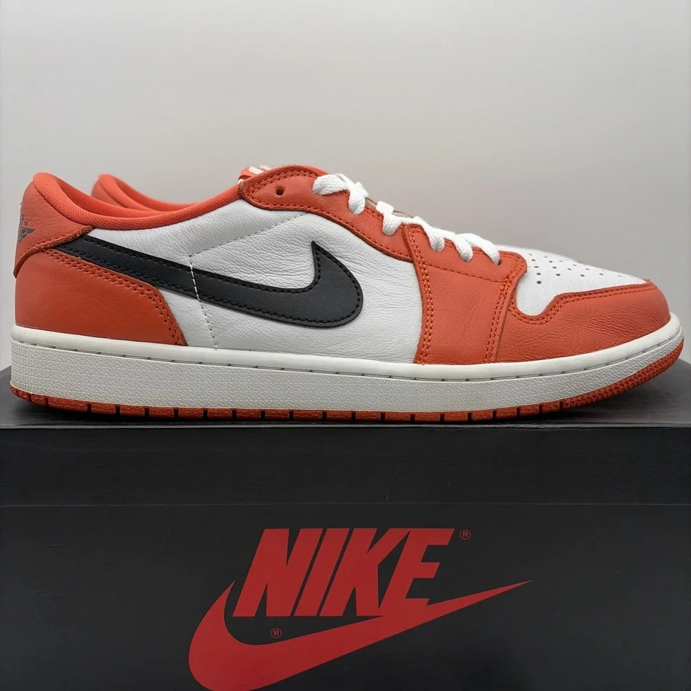 Jordan 1 Low OG Shattered Backboard Starfish Mens Size 11 CZ0790-801 Orange